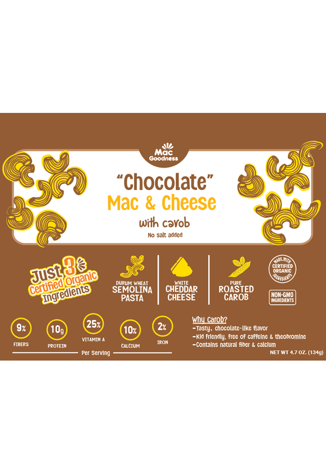 "Chocolate" Mac & Cheese with Carob (2 Pack)