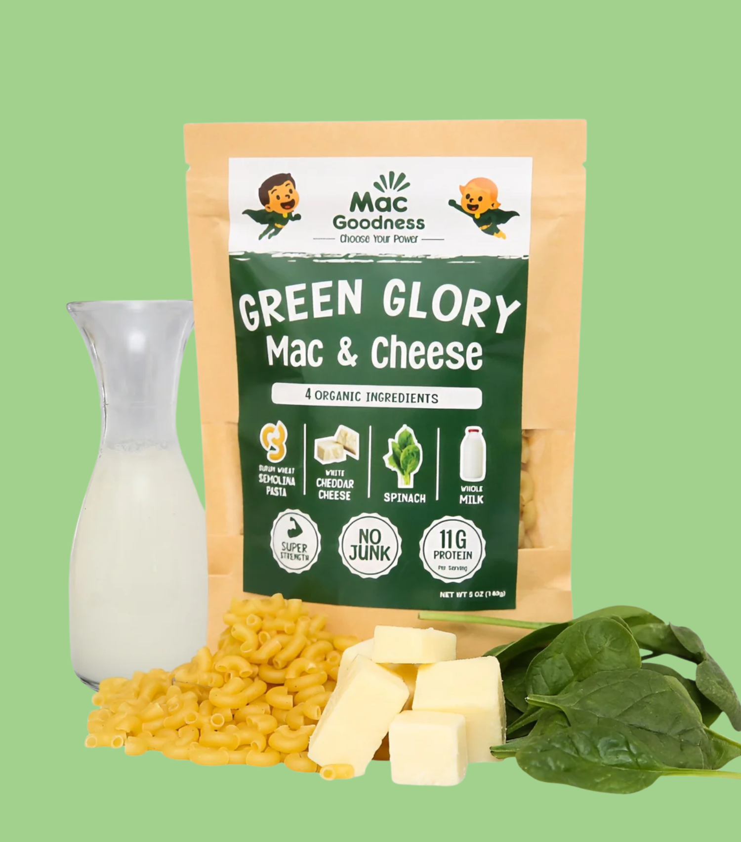 Green Glory (Spinach Mac & Cheese)