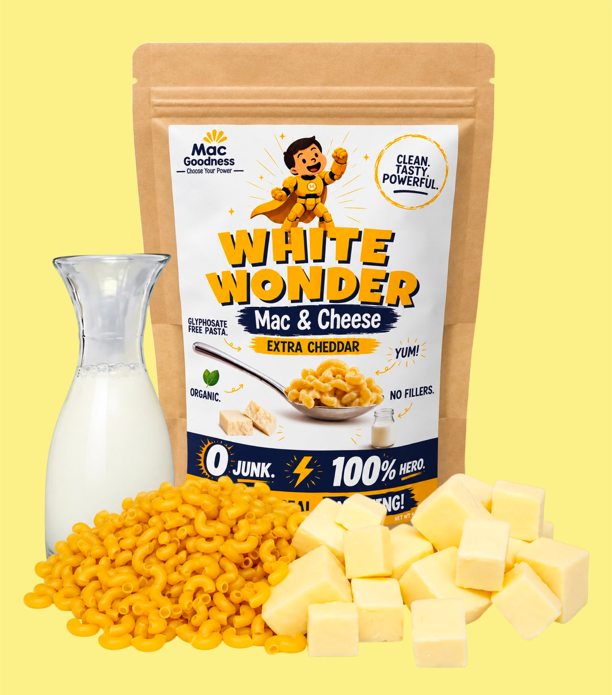 White Wonder (Extra Cheddar Mac & Cheese)
