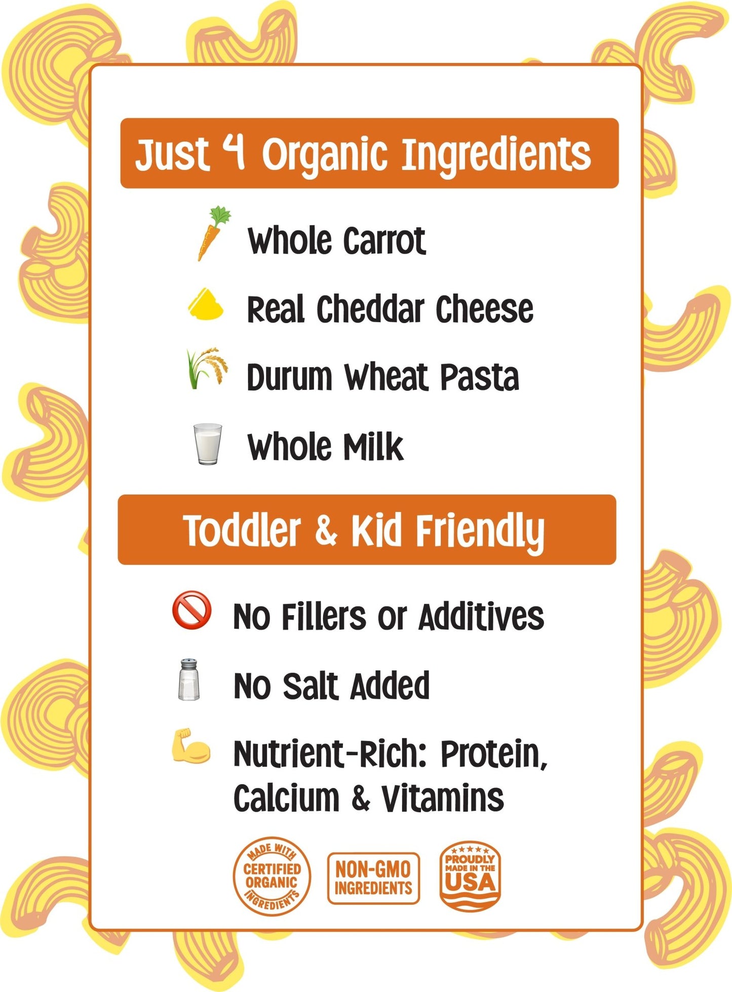 Carrot Mac & Cheese (2 Pack) - Mac Goodness