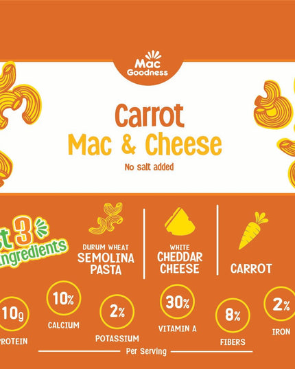 Carrot Mac & Cheese (2 Pack) - Mac Goodness