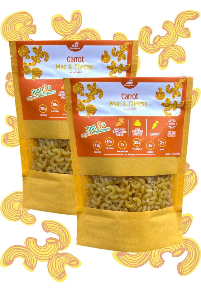 Carrot Mac & Cheese (2 Pack) - Mac Goodness