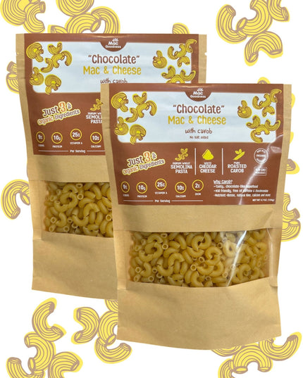 "Chocolate" Mac & Cheese with Carob (2 Pack) - Mac Goodness