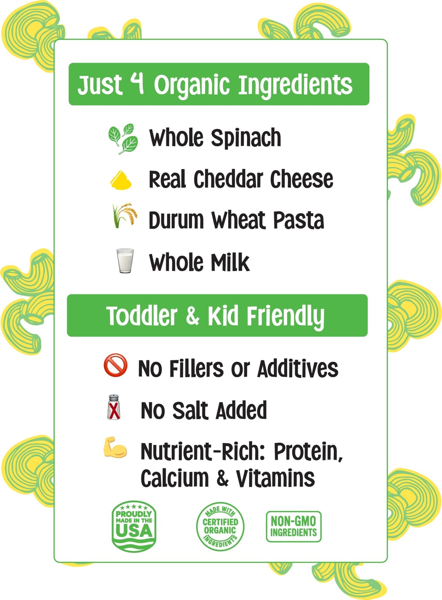 Green Spinach Mac & Cheese (2 pack) - Mac Goodness