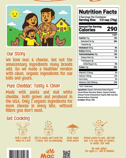 Pure Cheddar Mac & Cheese (2 Pack) - Mac Goodness