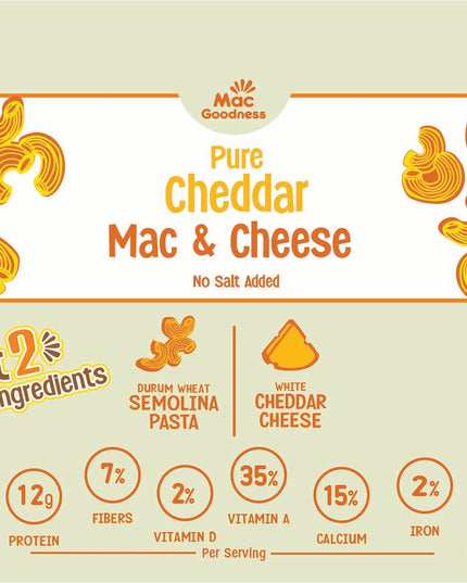 Pure Cheddar Mac & Cheese (2 Pack) - Mac Goodness