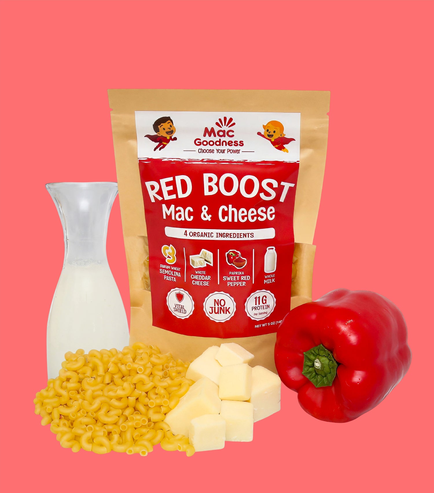 Red Boost (Sweet Red Pepper Mac & Cheese)