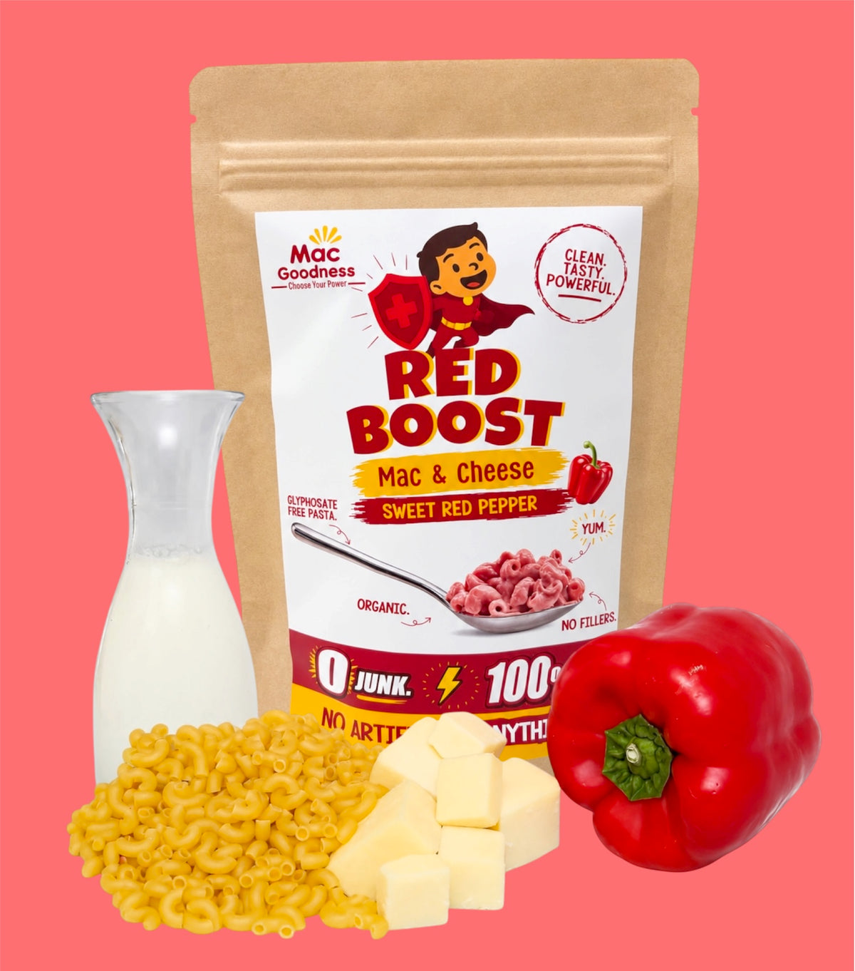 Red Boost (Sweet Red Pepper Mac & Cheese)