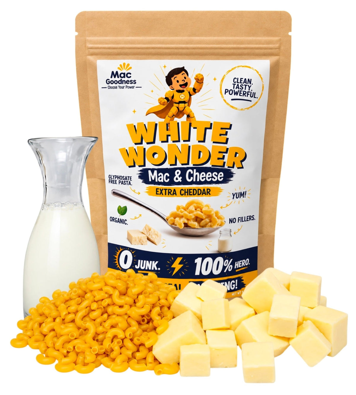 White Wonder (Extra Cheddar Mac & Cheese) - Mac Goodness